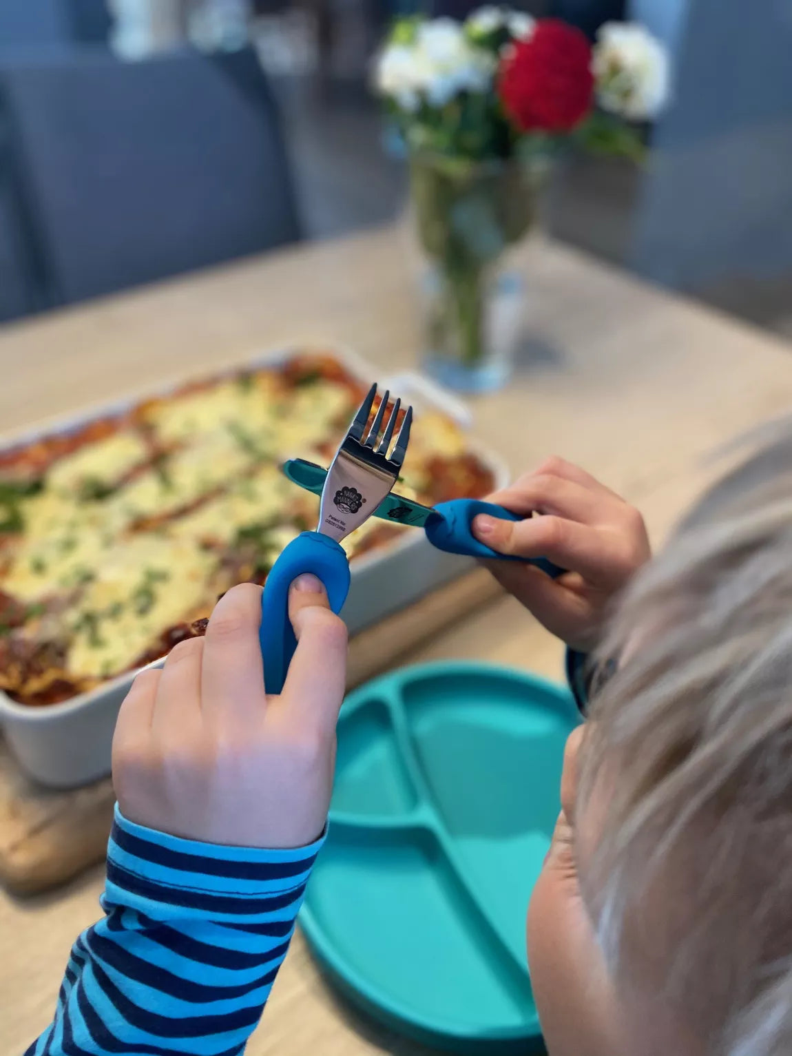 Couverts Ergonomiques pour enfant - Orange - L'ÉPICERIE DE BÉBÉ