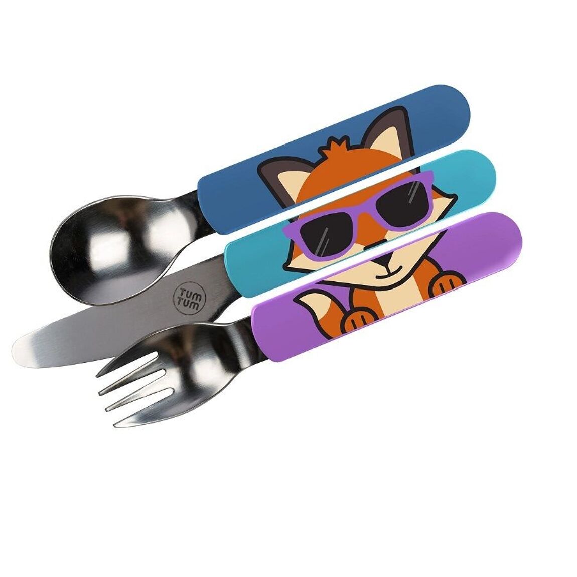 Lot de 3 couverts Puzzle Renard avec étui - Dès 12 mois - L'ÉPICERIE DE BÉBÉ