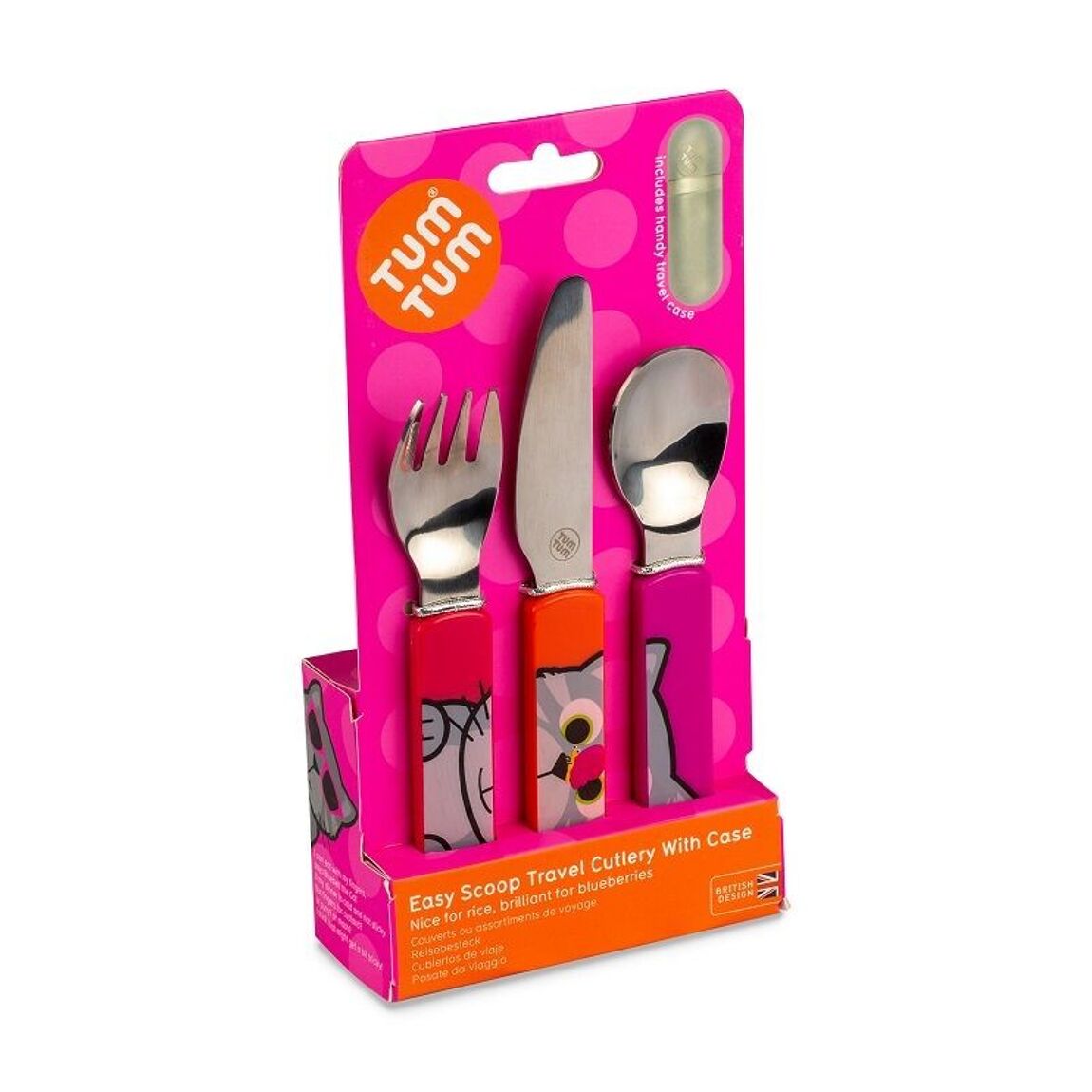 Lot de 3 couverts Puzzle Chat avec étui - Dès 12 mois - L'ÉPICERIE DE BÉBÉ
