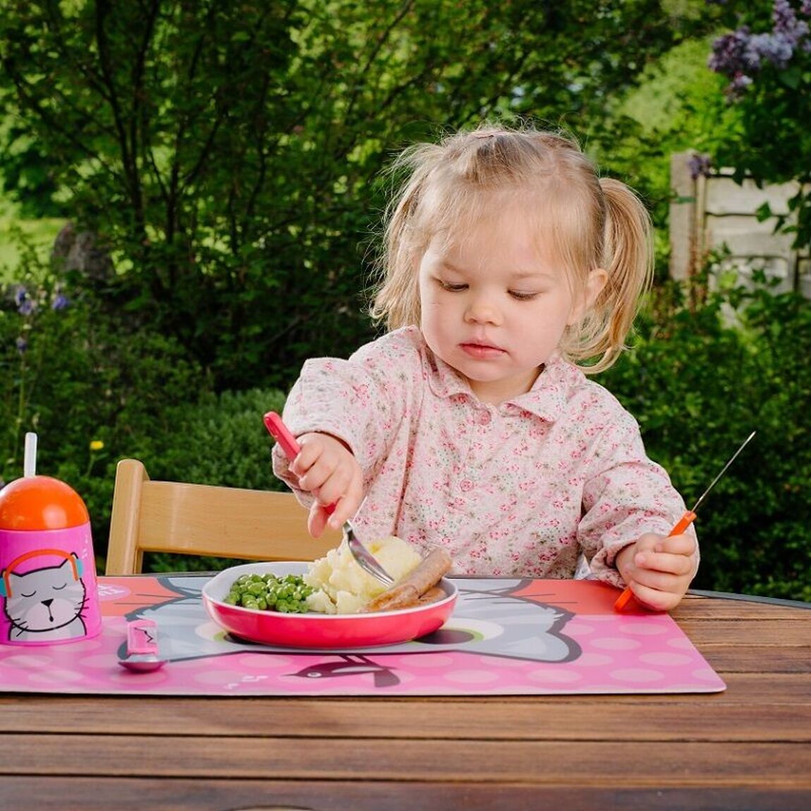Lot de 3 couverts Puzzle Chat avec étui - Dès 12 mois - L'ÉPICERIE DE BÉBÉ