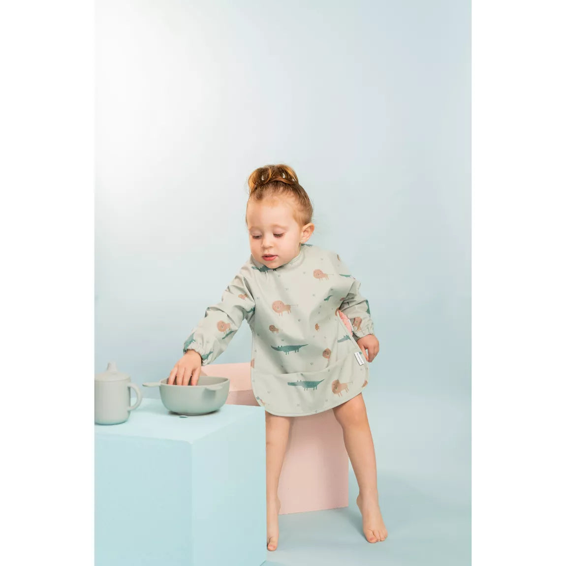 Bavoir à manches longues, Imperméable, 6 à 36 mois - Légumes - L'ÉPICERIE DE BÉBÉ