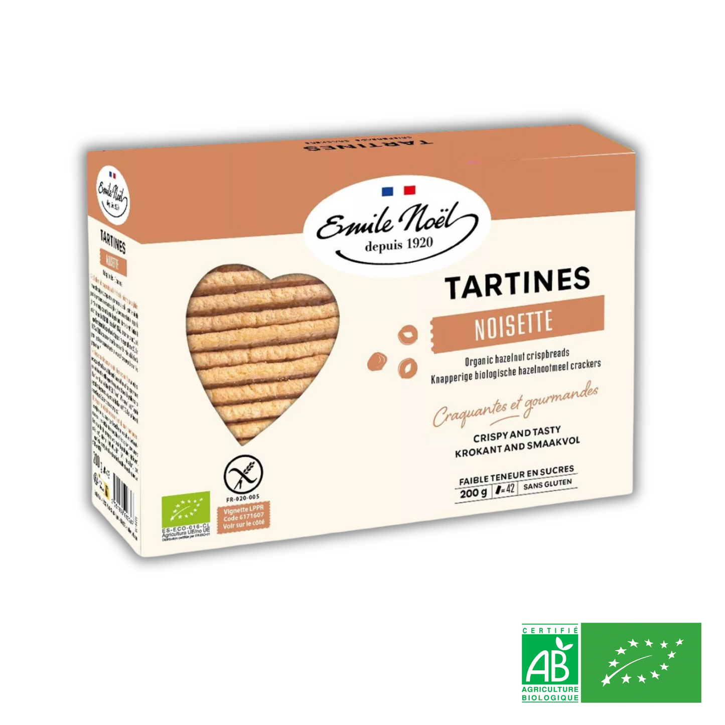 Tartines Noisette BIO Sans Gluten - Dès 12 mois
