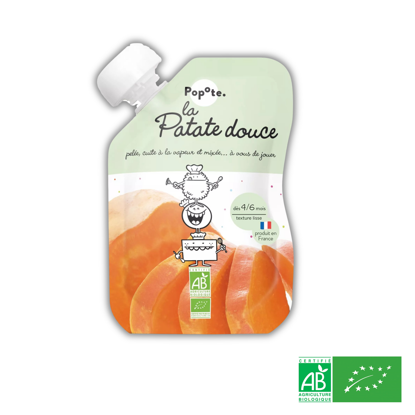 Gourde Bébé Patate Douce BIO - Dès 4 mois