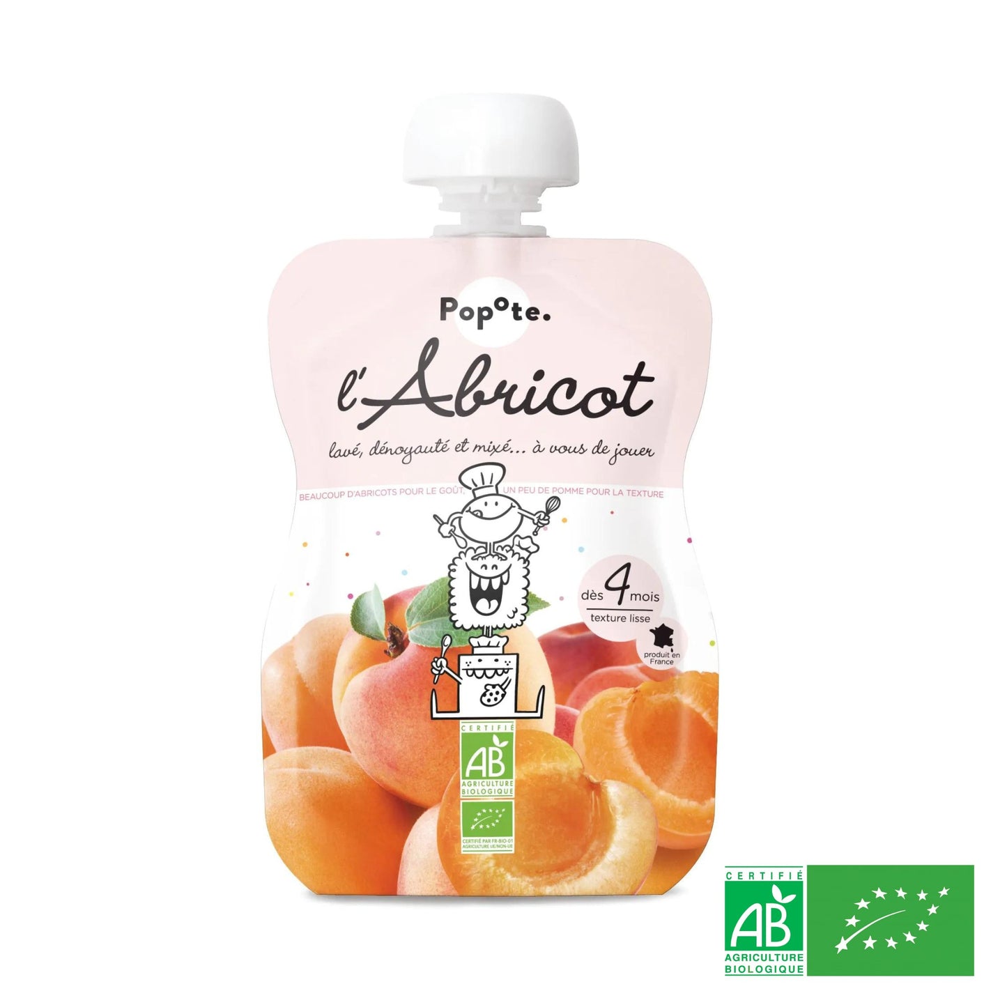 Compote Gourde Abricot BIO Sans Sucres Ajoutés - Dès 4 mois - L'ÉPICERIE DE BÉBÉ