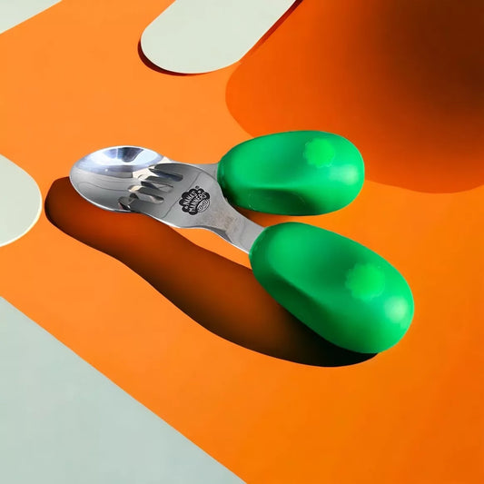 Couverts Ergonomiques pour bébé dès 12 mois - Vert