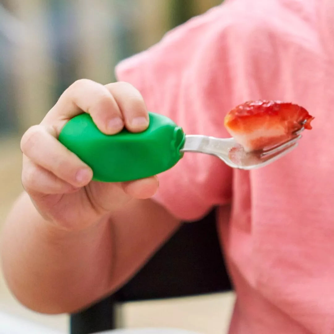 Couverts Ergonomiques pour bébé dès 12 mois - Vert