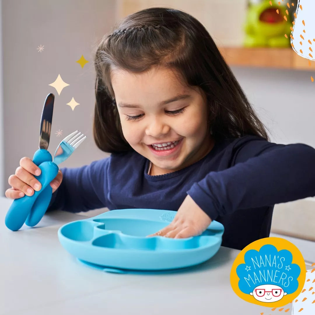 Couverts Ergonomiques pour enfant - Orange - L'ÉPICERIE DE BÉBÉ