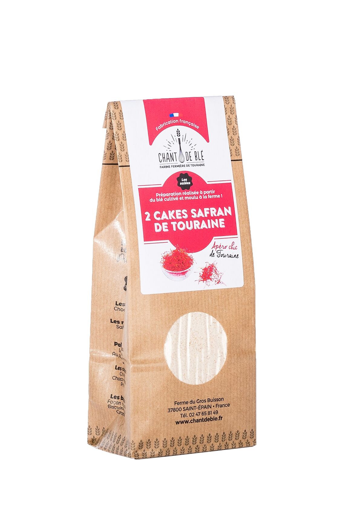 Préparation pour 2 Cakes de la ferme, au safran de touraine - Dès 9 mois