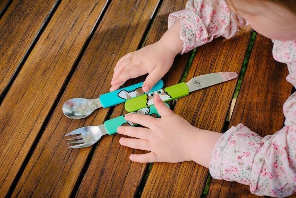 Lot de 3 couverts Puzzle Chien avec étui - Dès 12 mois - L'ÉPICERIE DE BÉBÉ