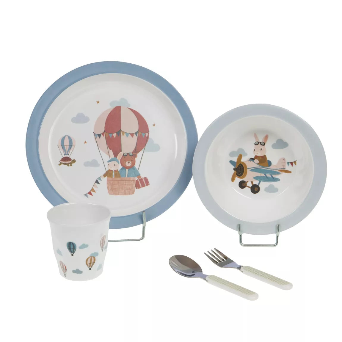 Coffret Repas 5 pièces, Augustin petits voyageurs - Dès 18 mois