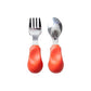 Couverts Ergonomiques pour bébé dès 12 mois - Orange - L'ÉPICERIE DE BÉBÉ