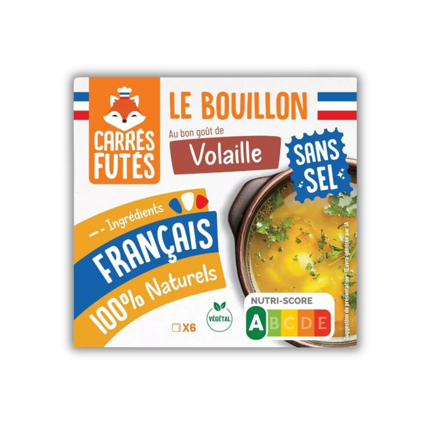 Bouillon Volaille 100% Naturel - Sans Sel