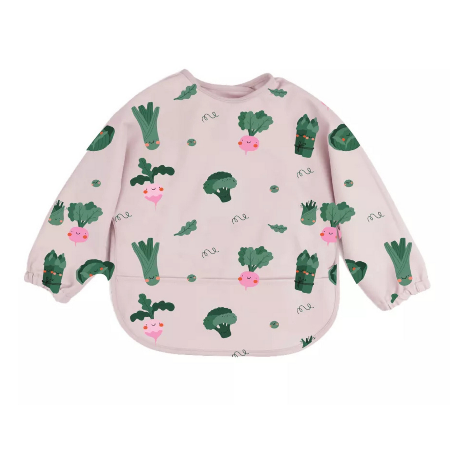 Bavoir à manches longues, Imperméable, 6 à 36 mois - Légumes - L'ÉPICERIE DE BÉBÉ