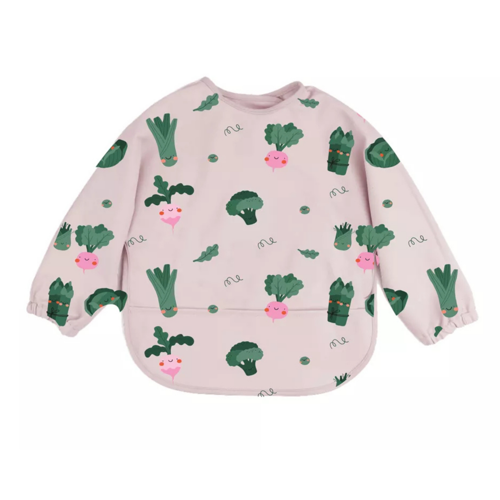 Bavoir à manches longues, Imperméable, 6 à 36 mois - Légumes - L'ÉPICERIE DE BÉBÉ