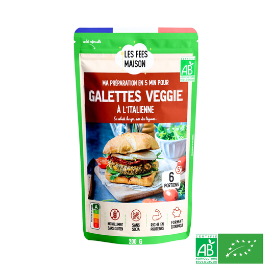 Préparation Galettes Végétales à l'italienne BIO - Dès 15mois