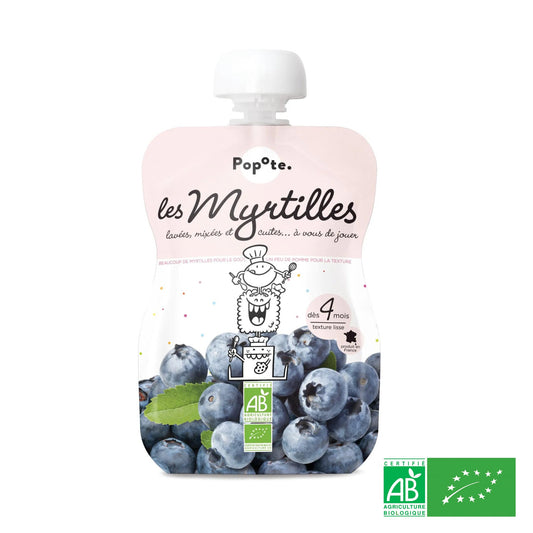 Compote Gourde Myrtille BIO Sans Sucres Ajoutés - Dès 4 mois - L'ÉPICERIE DE BÉBÉ