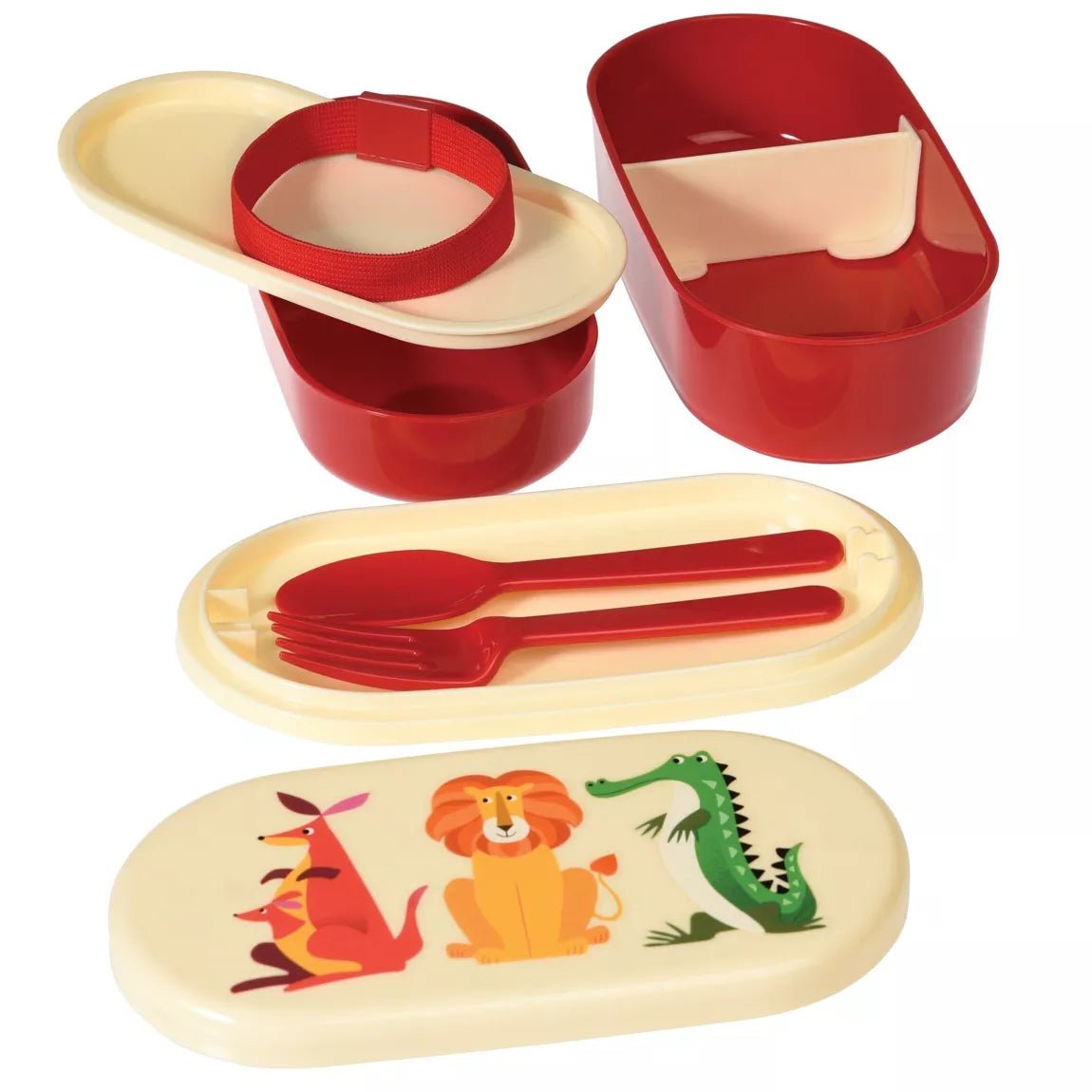 Lunch Box avec compartiments et couverts - L'ÉPICERIE DE BÉBÉ