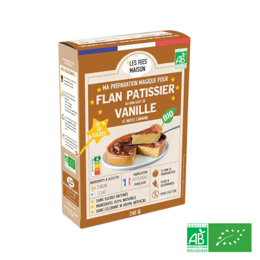 Préparation pour Flan Pâtissier Vanille BIO - Dès 15 mois - L'ÉPICERIE DE BÉBÉ