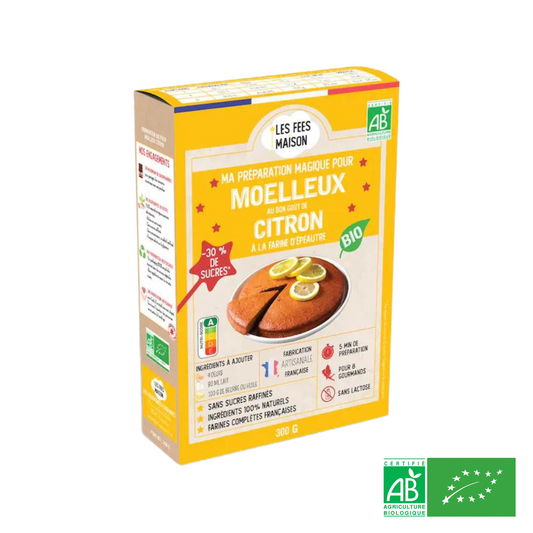 Préparation pour Moelleux Citron BIO - Dès 15 mois - L'ÉPICERIE DE BÉBÉ