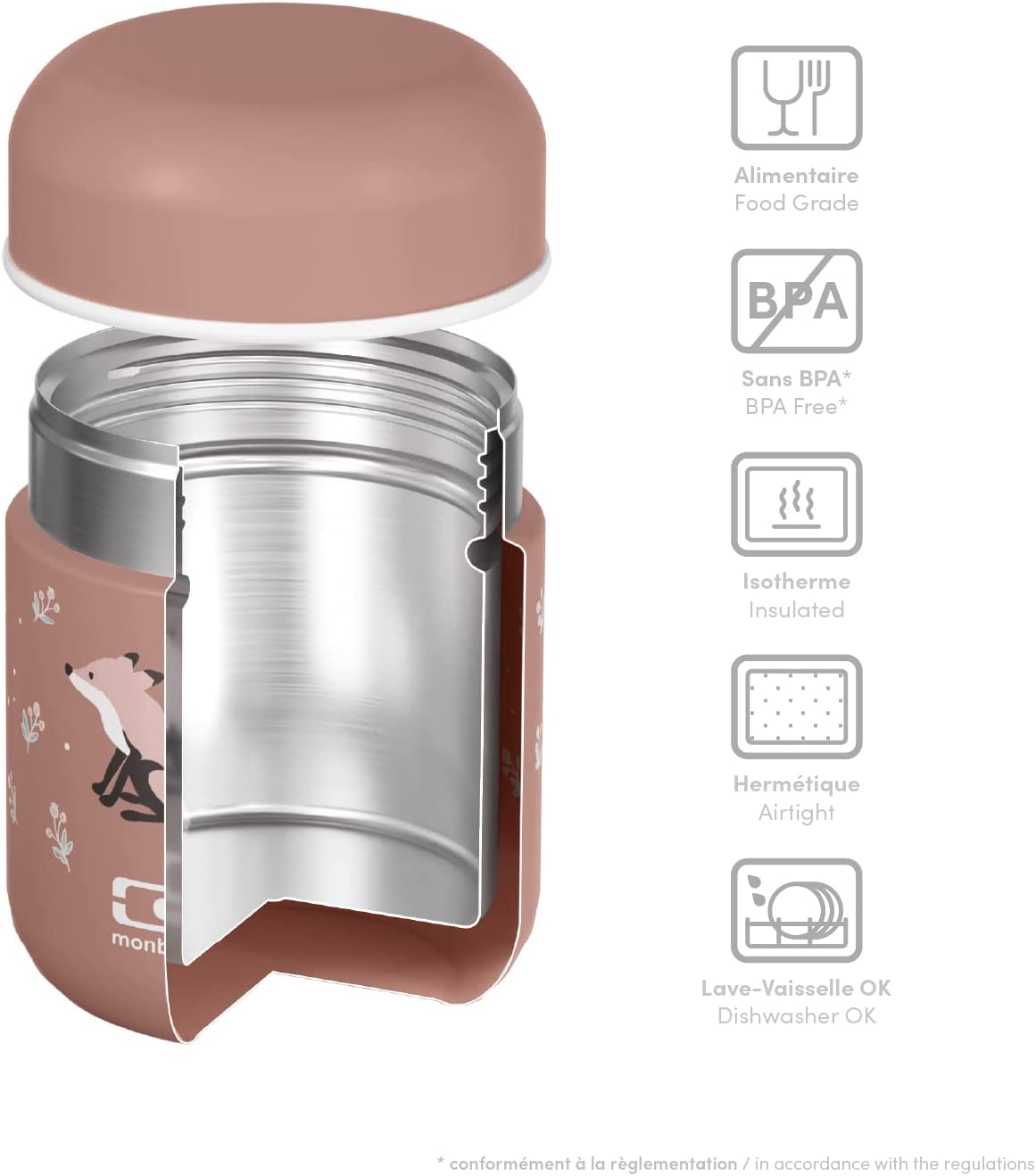 Lunch box isotherme R BAG - 1.5 L- la boite qui garde vos plats chaud –